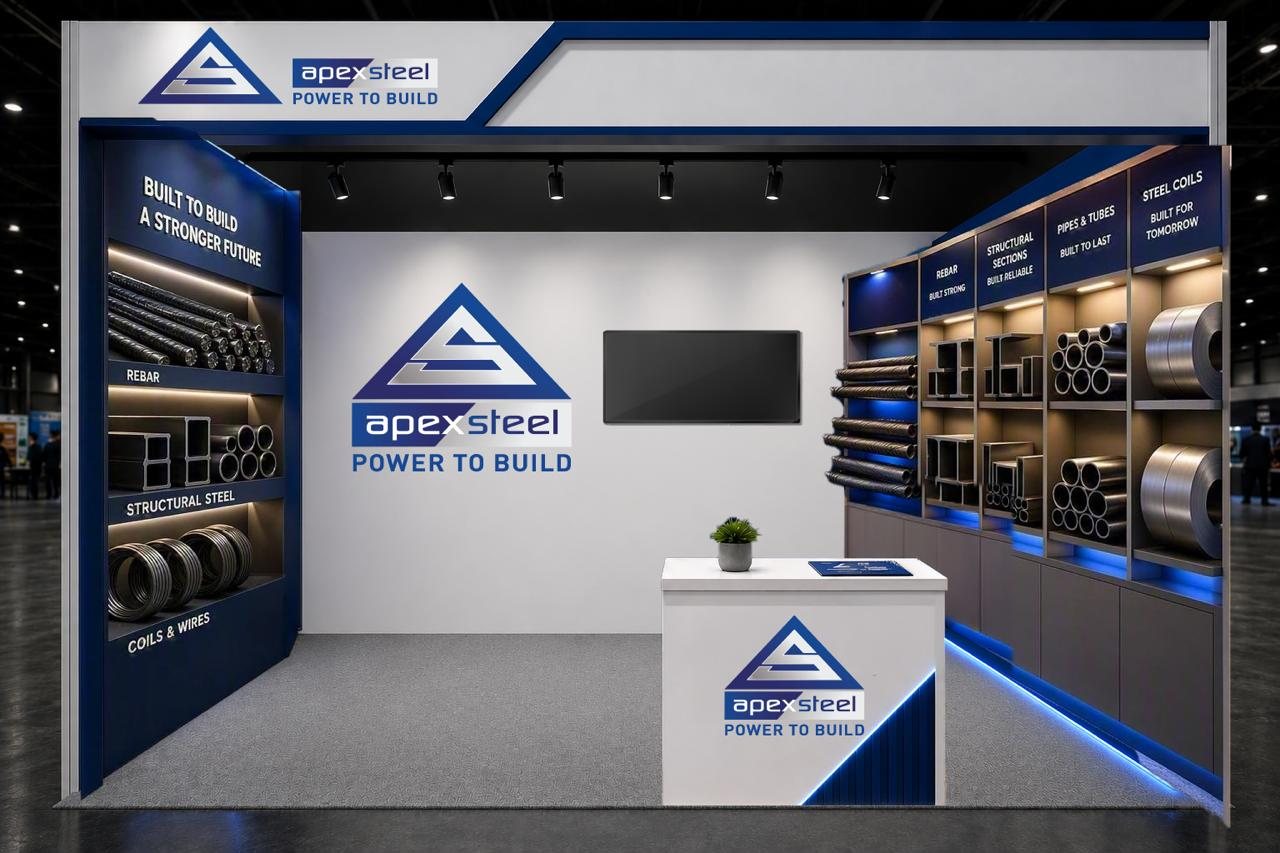 Apex Steel — exhibition booth
